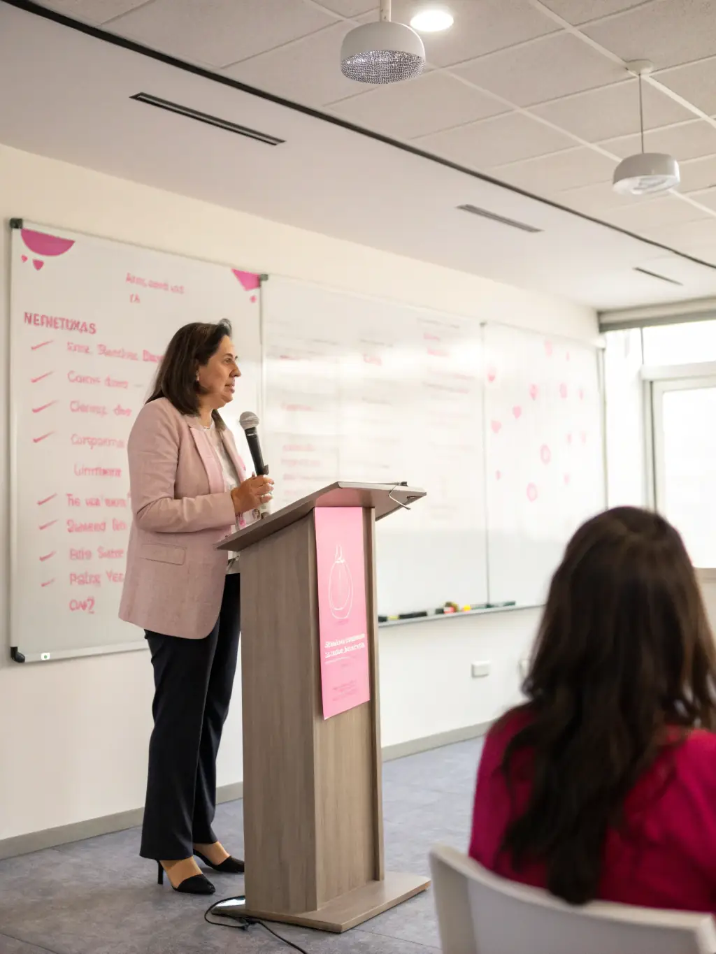 A photograph capturing a keynote speaker passionately addressing a large audience at the DigestiveGate Annual Health & Wellness Conference, emphasizing engagement and knowledge sharing.